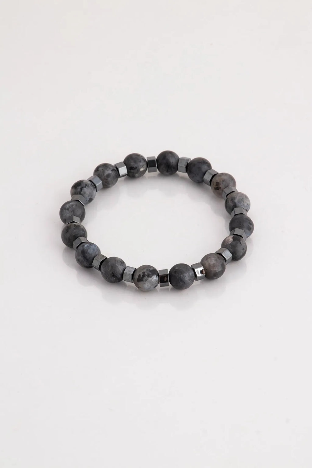 Hematite Original Natural Stone Unisex Bracelet - Smoked