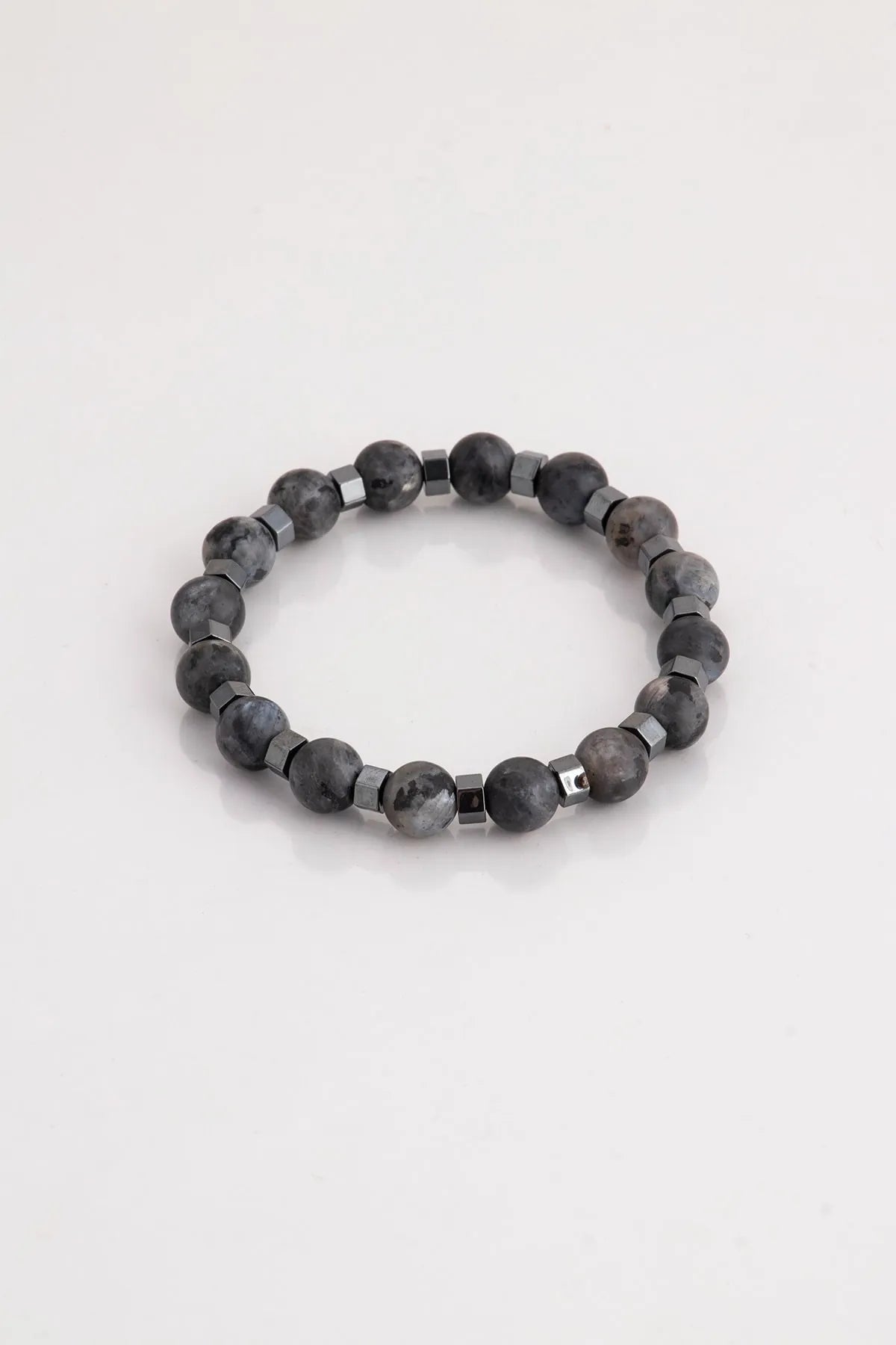 Hematite Original Natural Stone Unisex Bracelet - Smoked